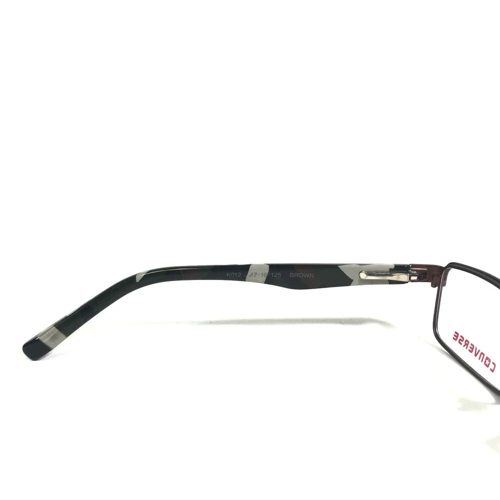 Converse Kids Eyeglasses Frames K012 BROWN Rectangular Full Rim 47-16-125